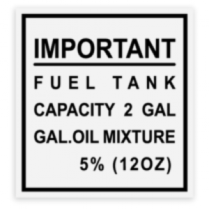2 Gallon Gas and Oil Mix